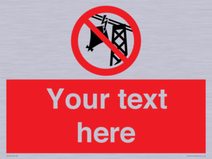 Custom prohibition do not fly kites near overhead electrical power lines